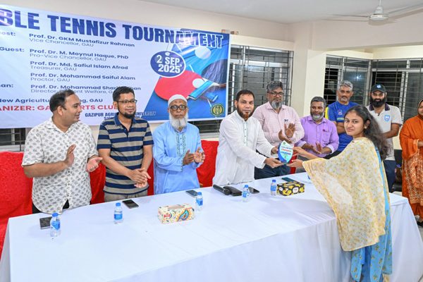 গাকৃবিতে টেবিল টেনিস ফাইনাল সম্পন্ন